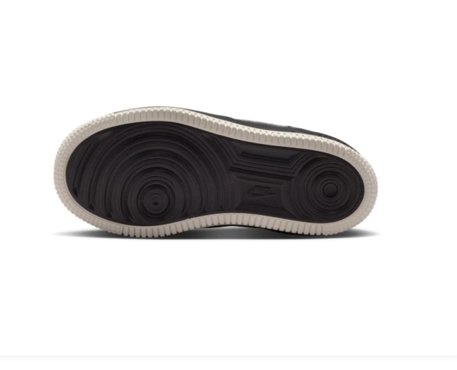 Nike Force 1 Black and Cream Low-Top Sneakers