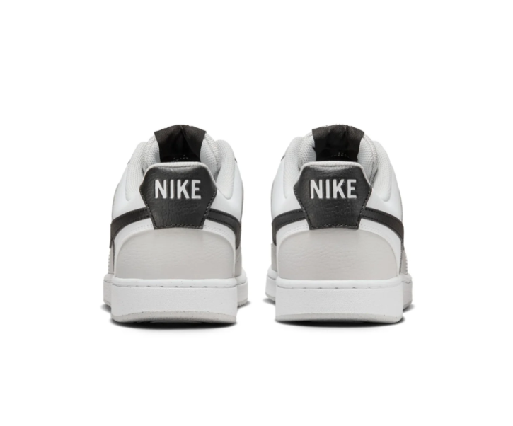 Nike Court Vision White, Light Grey and Black Low-Top Sneakers