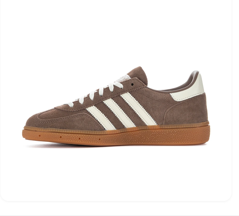 adidas Handball Spezial Brown and Cream Sneakers with Gum Sole