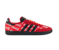 adidas Red Coca-Cola Print Sneakers with Black Stripes