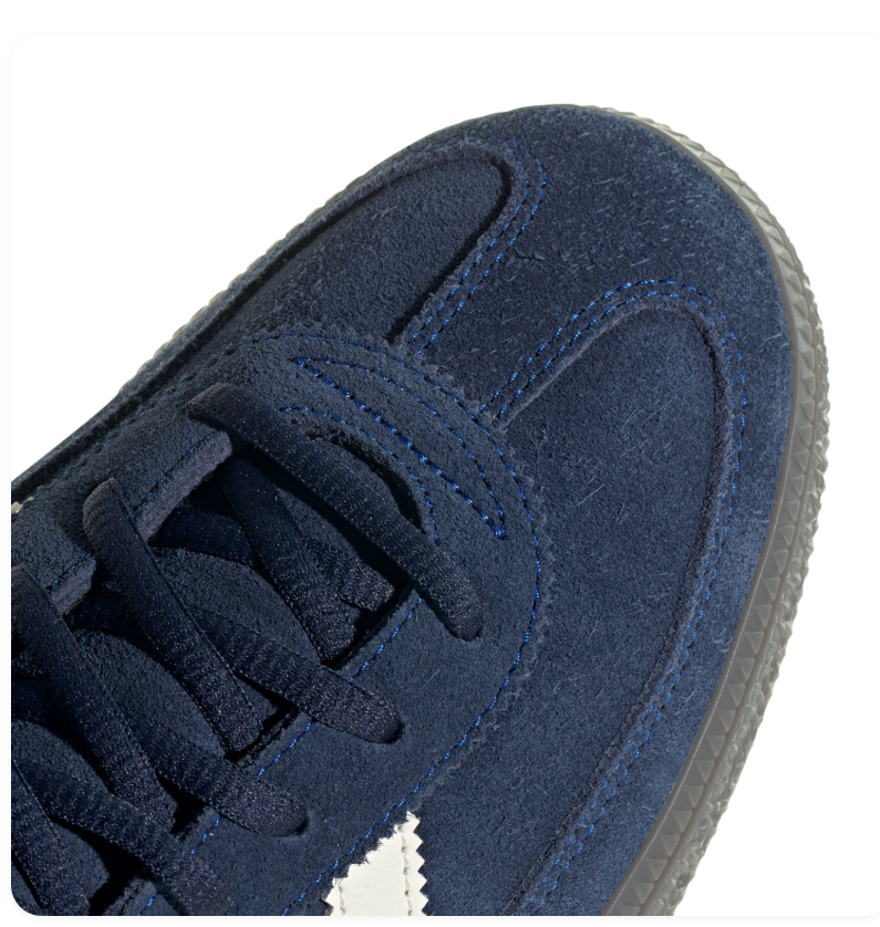 adidas Handball Spezial Navy and Cream Sneakers with Dark Sole