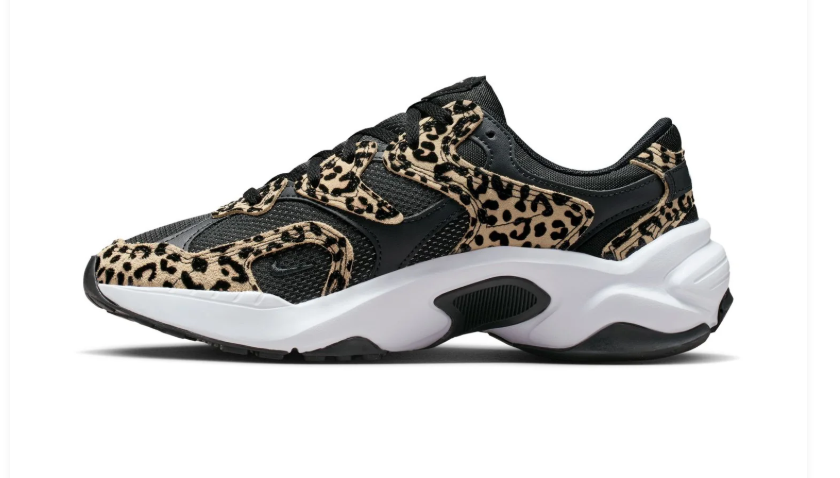 Nike Black and Leopard-Print Chunky Sneakers