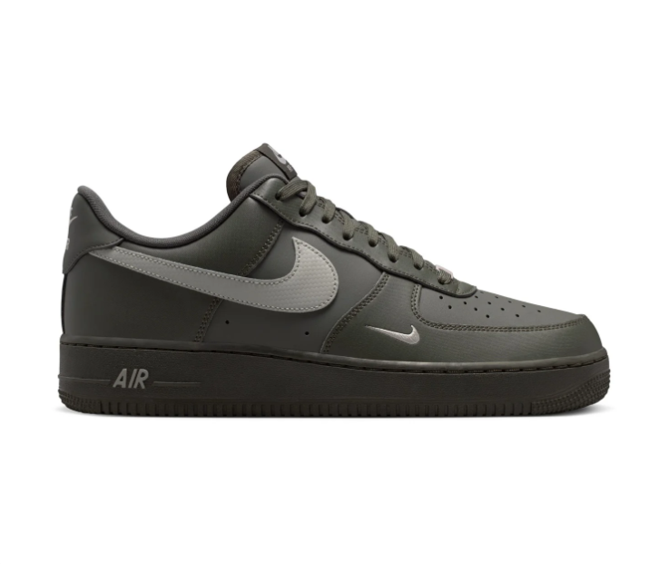 Nike Air Force 1 Dark Olive and Grey Low-Top Sneakers