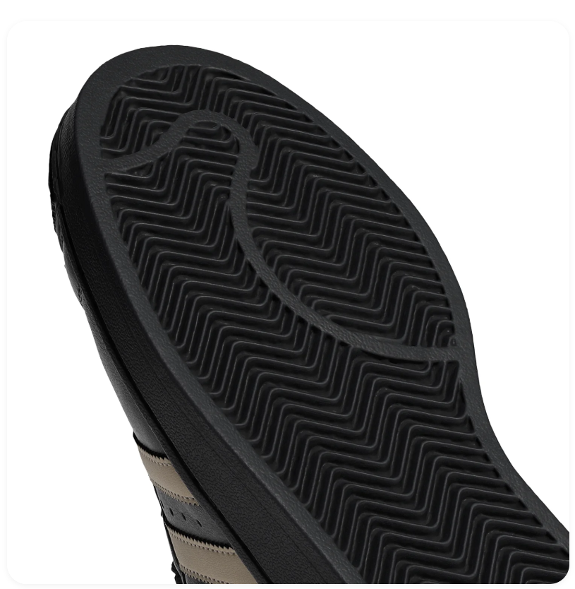 adidas Superstar Black and Cream Shell-Toe Sneakers