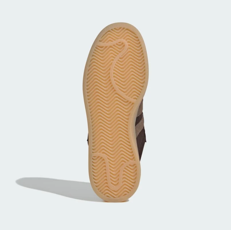 adidas Campus Dark Brown and Taupe Sneakers with Gum-Colored Sole