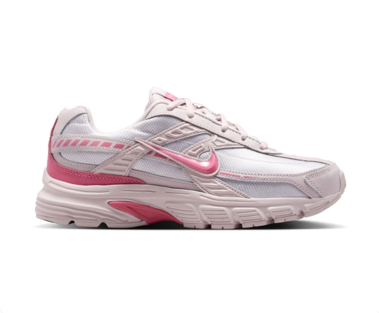 Nike Initiator White and Pale Pink Sneakers with Bright Pink Accents