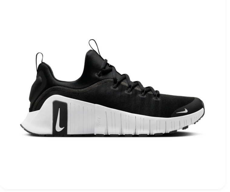 Nike Free Metcon Black and White Low-Top Sneakers