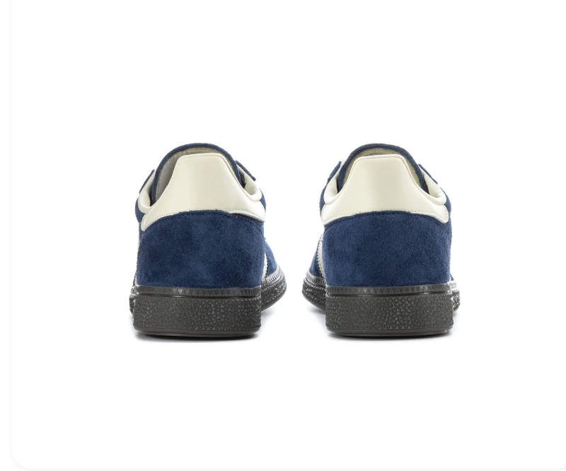 adidas Handball Spezial Navy and Cream Sneakers with Dark Sole