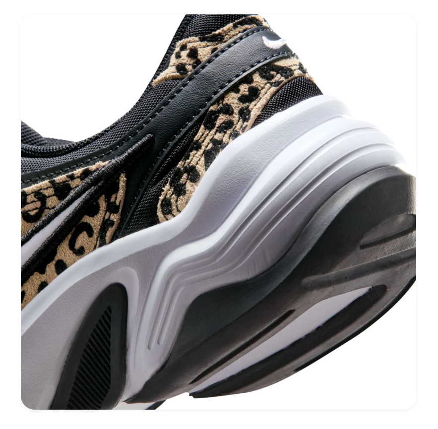 Nike Black and Leopard-Print Chunky Sneakers