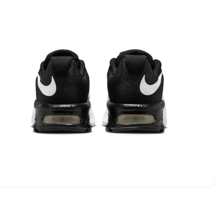 Nike Air Max White and Black Low-Top Sneakers