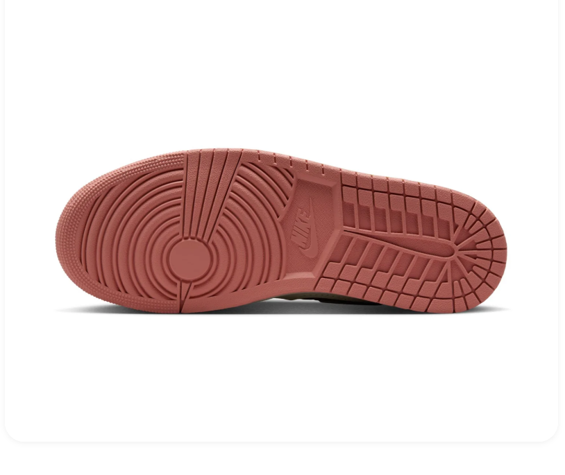 Air Jordan Turquoise and Cream Low-Top Sneakers with Coral Accents