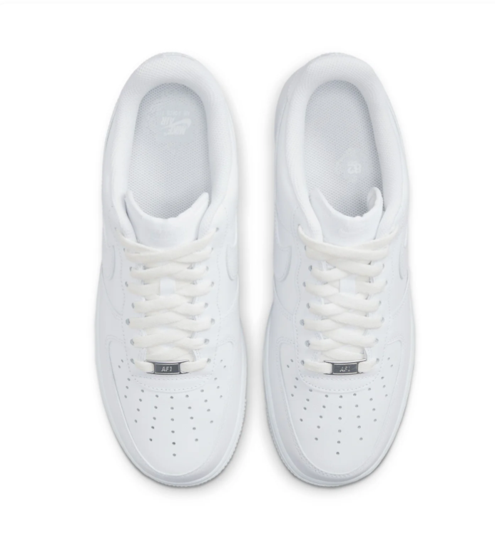Nike Air Force 1 All-White Low-Top Sneakers