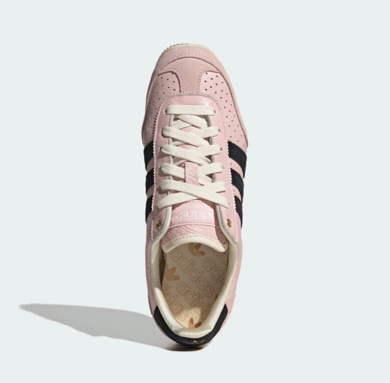 adidas Japan Pink and Black Low-Profile Sneakers with Cream Sole