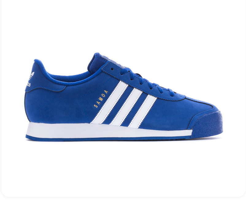 adidas Samoa Royal Blue and White Sneakers