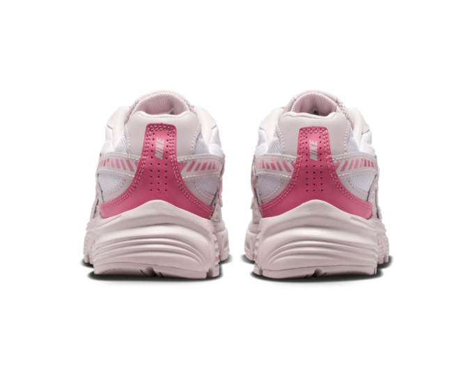 Nike Initiator White and Pale Pink Sneakers with Bright Pink Accents