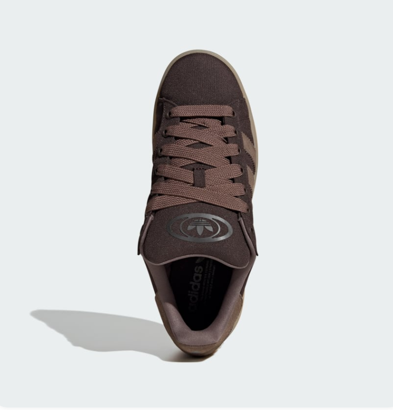 adidas Campus Dark Brown and Taupe Sneakers with Gum-Colored Sole