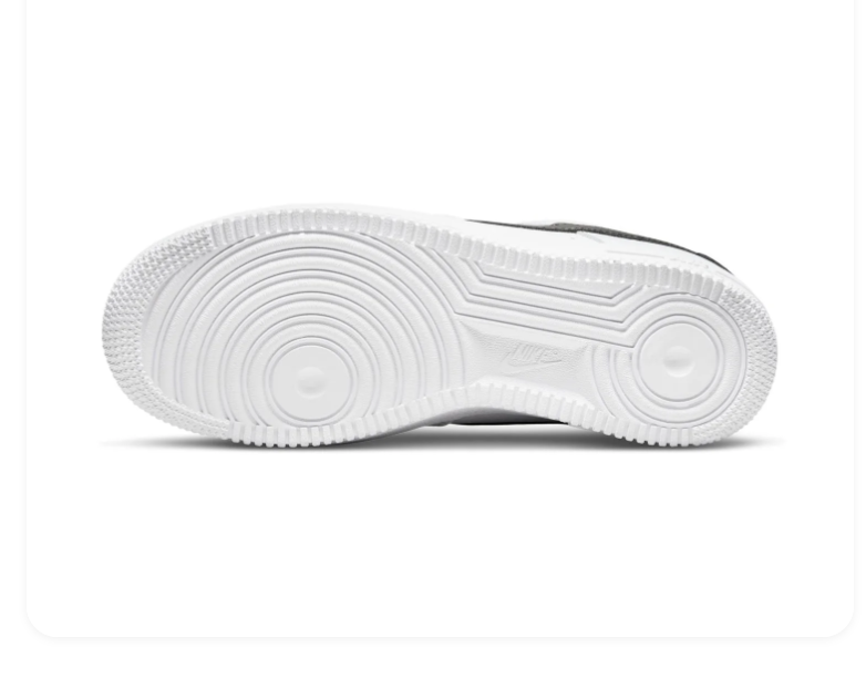 Nike Air Force 1 White and Black Low-Top Sneakers