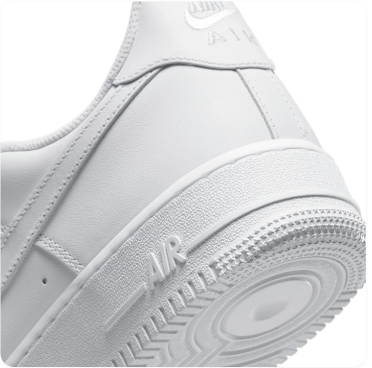 Nike Air Force 1 All-White Low-Top Sneakers