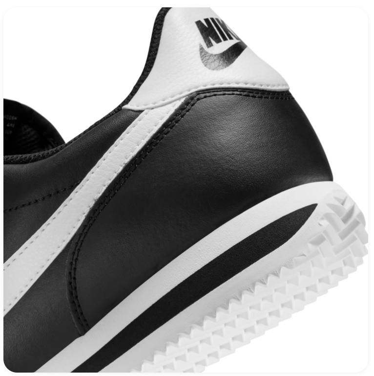 Nike Black and White Retro Low-Top Sneakers