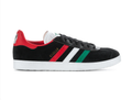 adidas Gazelle Mexico Black Sneakers with Green, White and Red Stripes