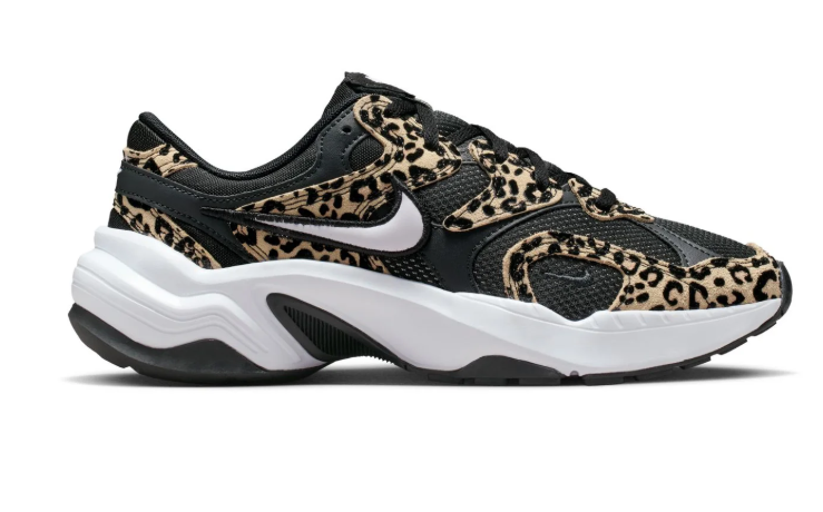 Nike Black and Leopard-Print Chunky Sneakers