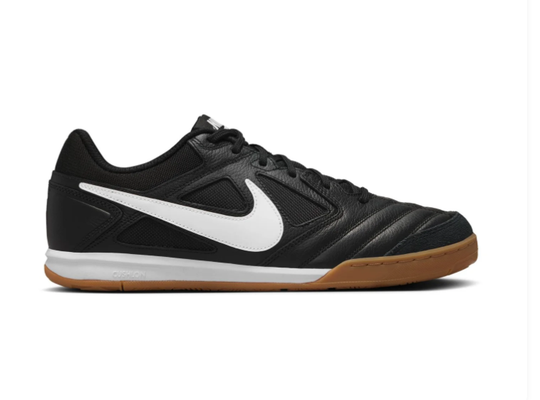 Nike Black and White Low-Top Sneakers with Gum Sole