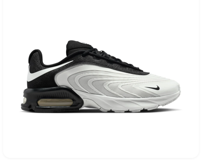 Nike Air Max White and Black Low-Top Sneakers