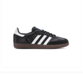 adidas Samba Black and White Sneakers with Gum Sole