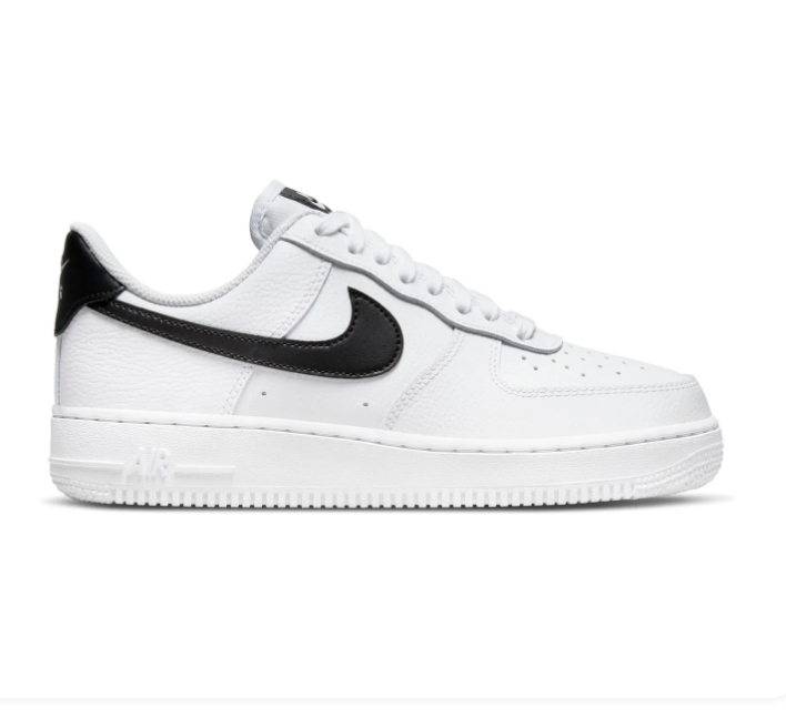 Nike Air Force 1 White and Black Low-Top Sneakers