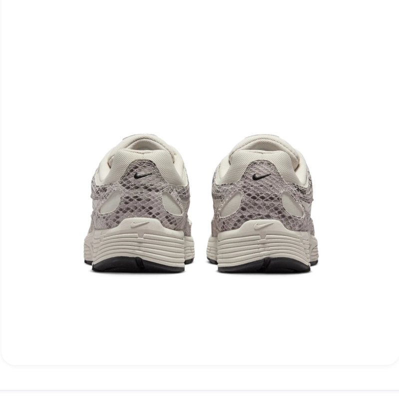 Nike P-6000 Cream and Snakeskin-Print Sneakers