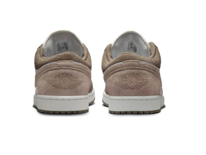Air Jordan 1 Low Taupe and Off-White Sneakers