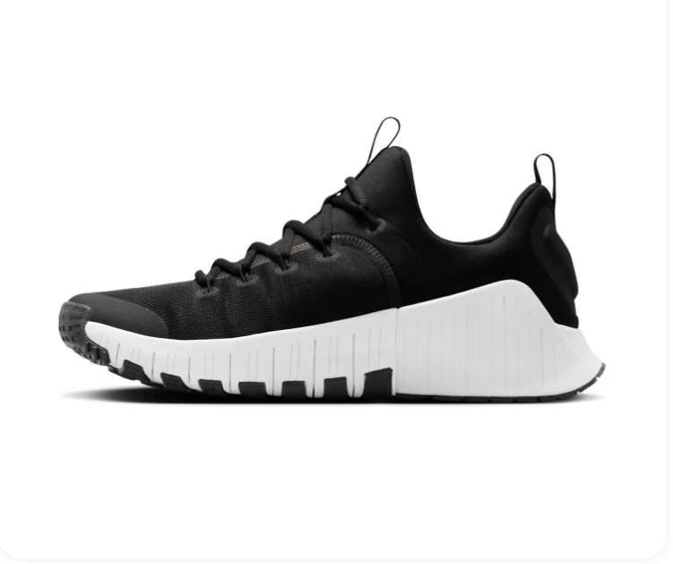 Nike Free Metcon Black and White Low-Top Sneakers