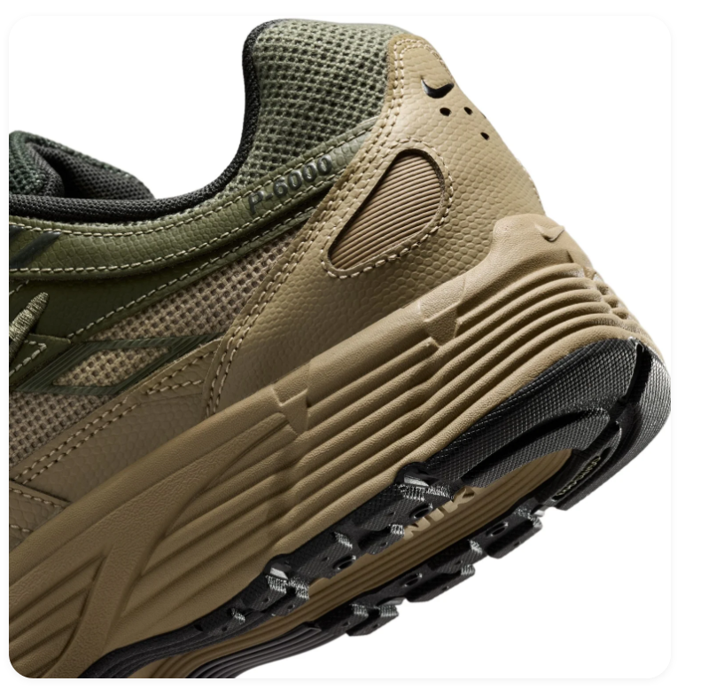 Nike Olive and Khaki Retro-Inspired Sneakers