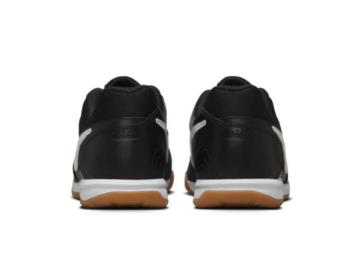 Nike Black and White Low-Top Sneakers with Gum Sole