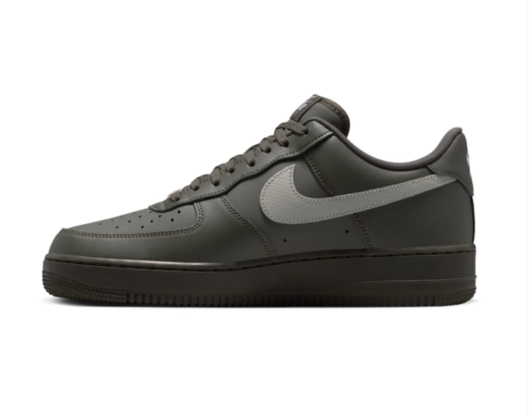 Nike Air Force 1 Dark Olive and Grey Low-Top Sneakers