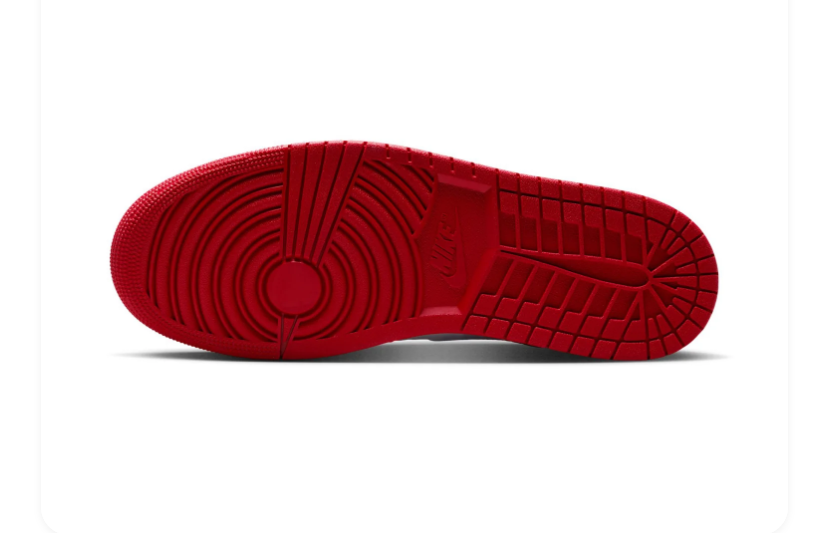 Air Jordan 1 Mid Red, Black and White Sneakers
