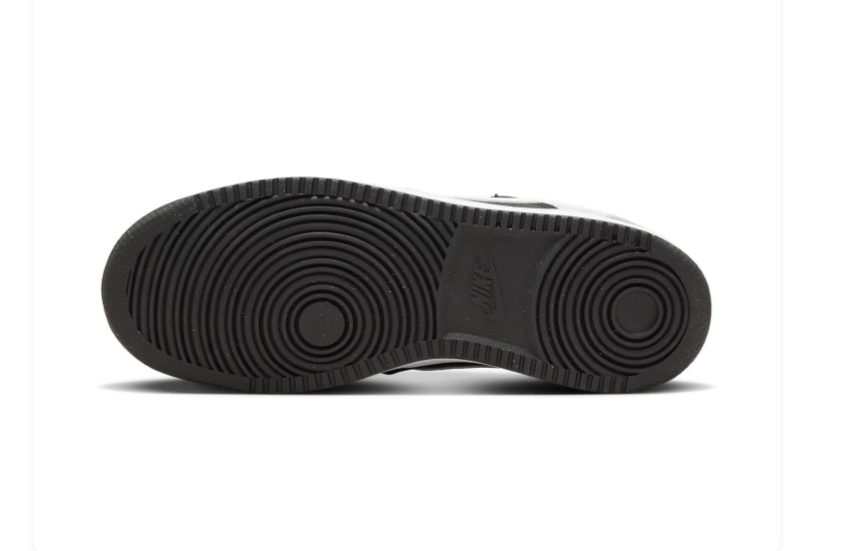 Nike Court Vision Black and White Color-Block Low-Top Sneakers