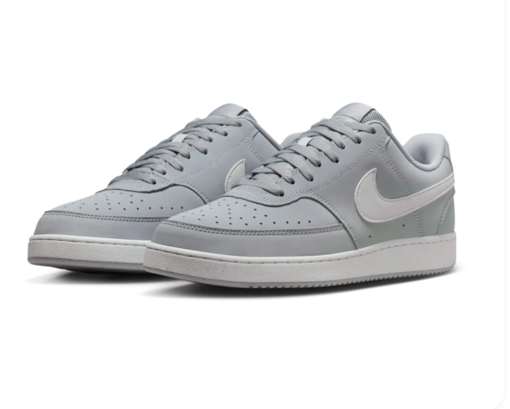 Nike Court Vision Grey and White Low-Top Sneakers