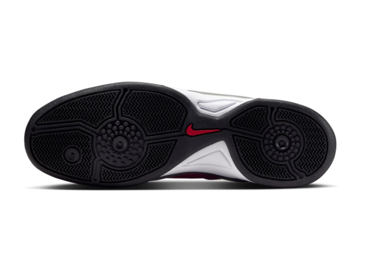 Nike Total 90 III Metallic Silver and Red Low-Top Sneakers