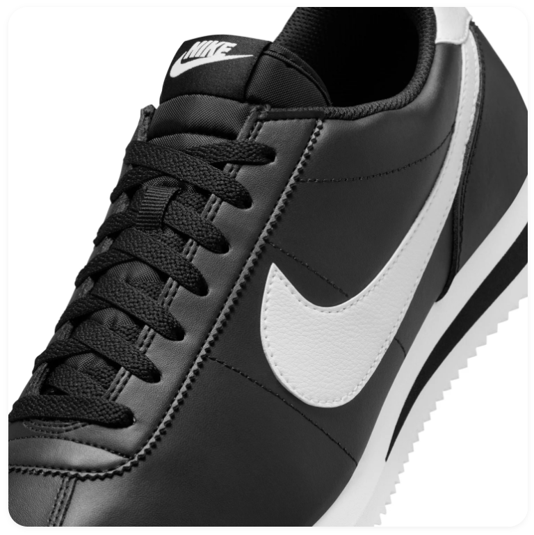 Nike Black and White Retro Low-Top Sneakers