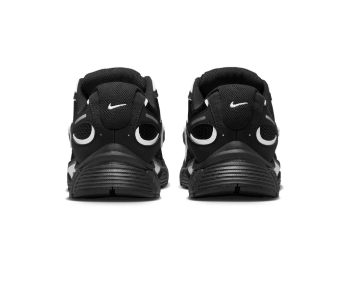 Nike Black and Silver Low-Top Sneakers with Sculpted Sole