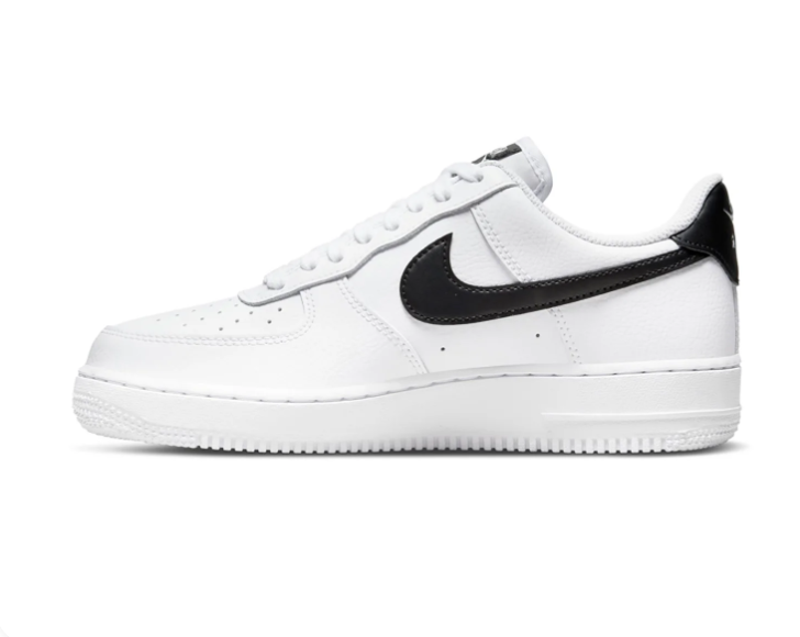 Nike Air Force 1 White and Black Low-Top Sneakers