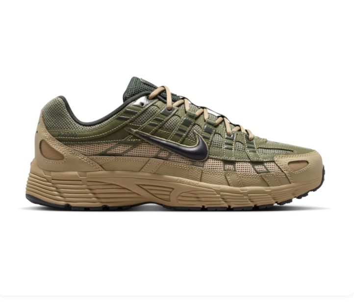 Nike Olive and Khaki Retro-Inspired Sneakers