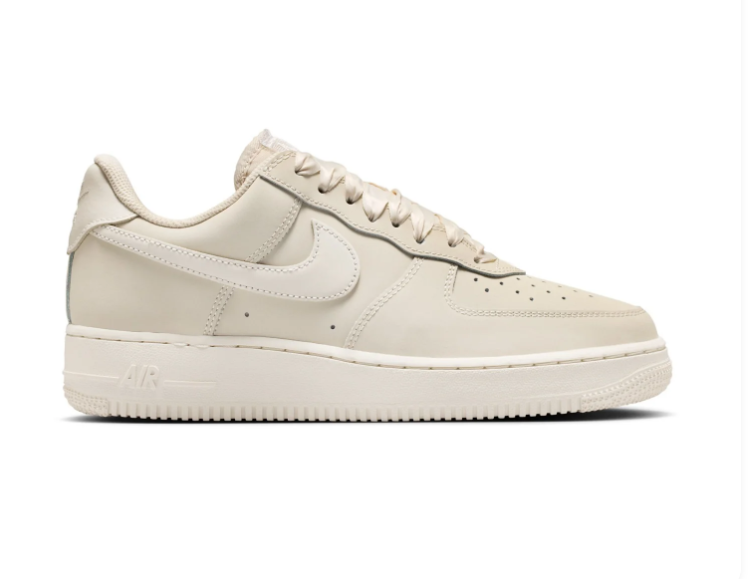 Nike Air Force 1 Cream Low-Top Sneakers with Ribbon Laces