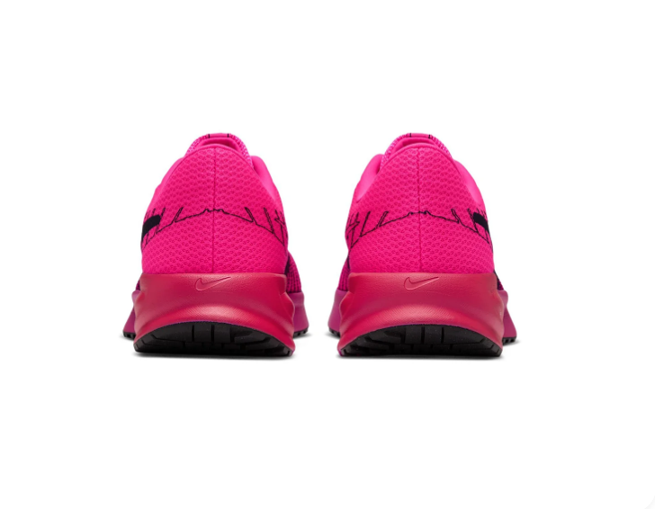 Nike Hot Pink Low-Top Sneakers with Black Swoosh Graphics