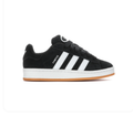 adidas Campus Black and White Sneakers with Gum Sole