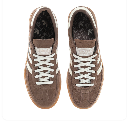 adidas Handball Spezial Brown and Cream Sneakers with Gum Sole