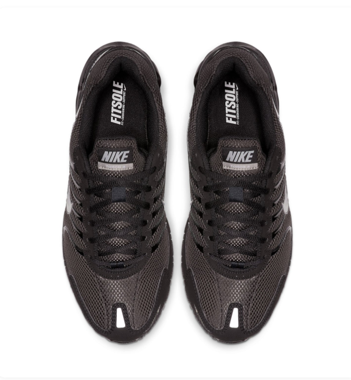 Nike Air Max Black and Silver Low-Top Sneakers