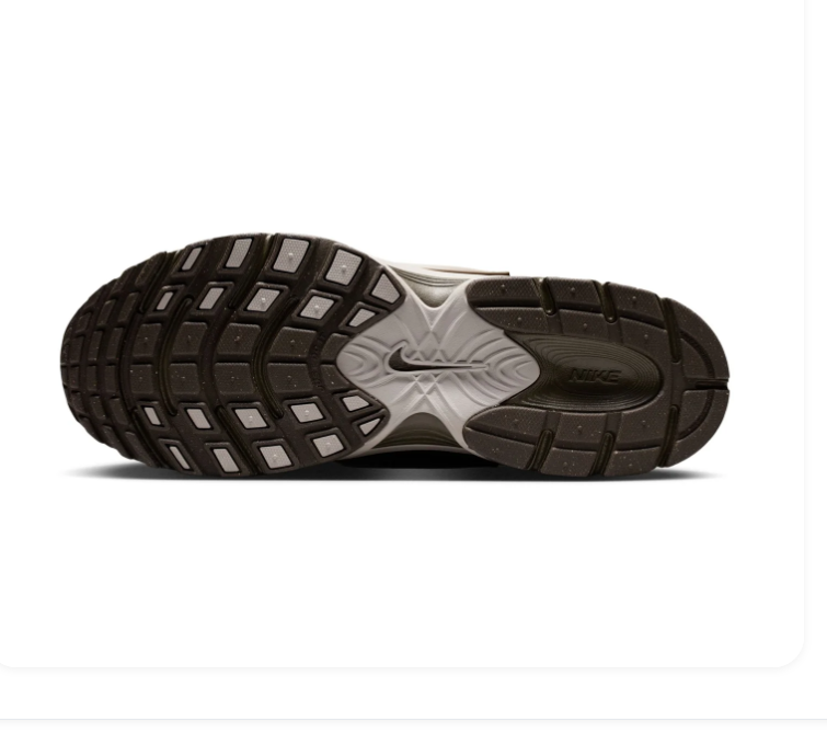 Nike Dark Olive Mesh Sneakers with Silver Swoosh and Sculpted Sole
