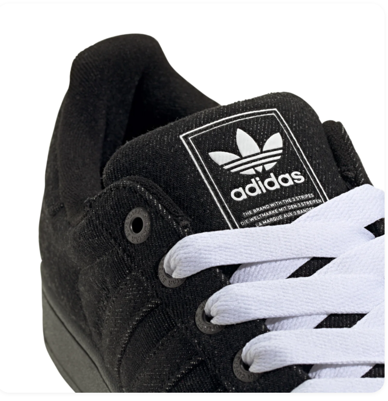 adidas Superstar Black Textured Shell-Toe Sneakers with White Laces